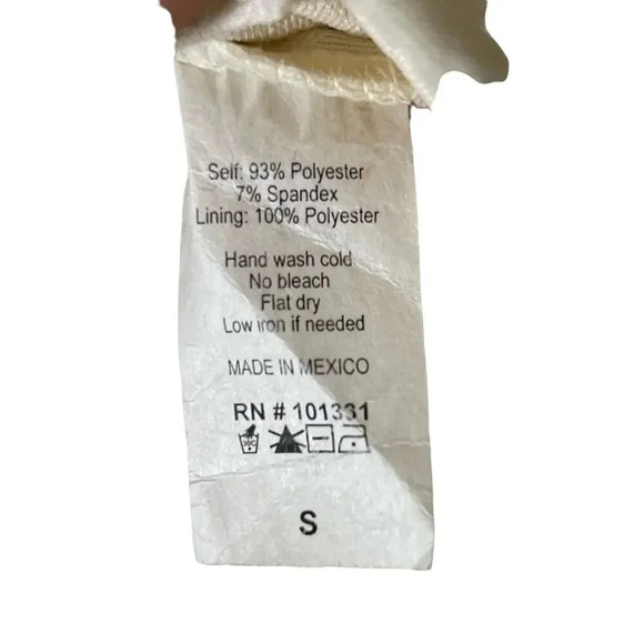 Charlotte Russe White Beaded Sweetheart Neckline Strapless Dress Women's Size Sm - Picture 3 of 4